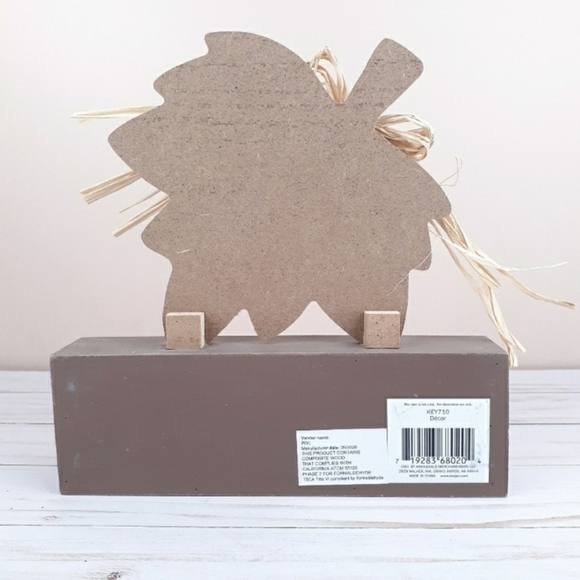 Hello Fall Wood shelf Sitter Maple Leaf Decor - Picture 3 of 3